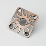 Guyker GJ011 Square Curved Output Jack Plate with 4-Hole Mounting, view 3