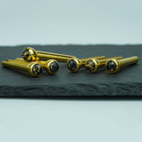 Guyker GX-002 Acoustic Guitar Bridge Pins with Gold Foil Pattern, view 3