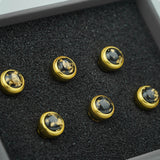 Guyker GX-002 Acoustic Guitar Bridge Pins with Gold Foil Pattern, view 4