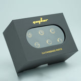 Guyker GX-002 Acoustic Guitar Bridge Pins with Gold Foil Pattern, view 5