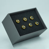 Guyker GX-002 Acoustic Guitar Bridge Pins with Gold Foil Pattern, view 6