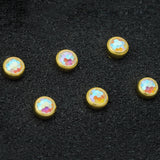 Guyker GX-005 Acoustic Guitar Bridge Pins with Pink Diamond Pattern Design, view 6