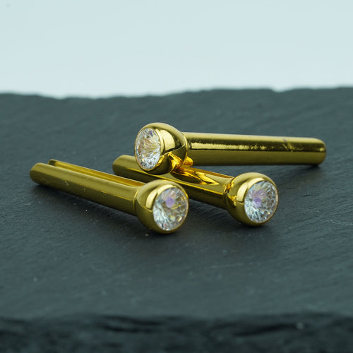 Guyker GX-006  Acoustic Guitar Bridge Pins with Crystal Diamond Pattern Design