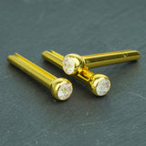 Guyker GX-006  Acoustic Guitar Bridge Pins with Crystal Diamond Pattern Design, view 3