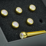 Guyker GX-006  Acoustic Guitar Bridge Pins with Crystal Diamond Pattern Design, view 6