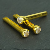 Guyker GX-007 Acoustic Guitar Bridge Pins with Diamond Chips, view 4