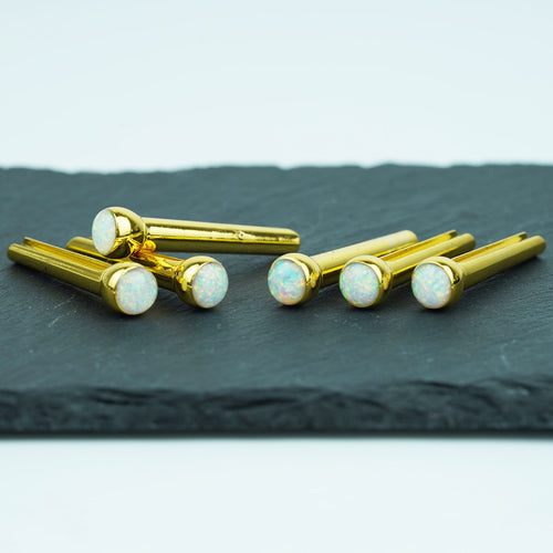 Guyker GX-009 Acoustic Guitar Bridge Pins with Pearl White Chips