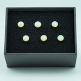 Guyker GX-009 Acoustic Guitar Bridge Pins with Pearl White Chips, view 3