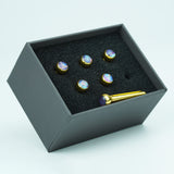 Guyker GX-011 Acoustic Guitar Bridge Pins with Blue-Violet Galaxy Pattern, view 6