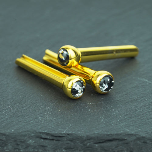 Guyker GX-001 Acoustic Guitar Bridge Pins with  Silver Foil Pattern