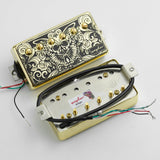 Guyker HBA5-PC003 Double-Coil Pickup Set Skull Butterfly Engraved Cover, view 4