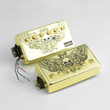 Guyker HBA5-PC007 Double-Coil Pickup Set Skull Engraved Cover, view 5