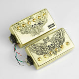 Guyker HBA5-PC007 Double-Coil Pickup Set Skull Engraved Cover, view 6