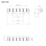 Guyker JAZZ Tremolo Buzz Stop Roller Attachment for Jazzmaster, view 3