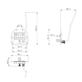 Guyker JM002 Jazzmaster Tremolo Bridge System with Upgraded Stainless Steel Vibrato Arm, view 3