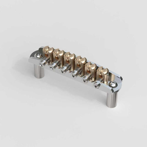 Guyker JZA-001 CNC Aluminum 6 String Guitar Bridge Roller Bridge For Jazzmaster 9.5/7.25" Radius