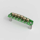 Guyker JZA-001 CNC Aluminum 6 String Guitar Bridge Roller Bridge For Jazzmaster 9.5/7.25" Radius, view 2