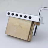 Guyker GG1009 Non-locking 2 Point Guitar Tremolo Bridge with Brass Saddle Brass Block for FD Strat, view 4