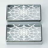 Guyker PC009 50-52MM Nickel Silver Material Humbucker Spider Web Hollow Design Guitar Pickup Covers Set, view 3