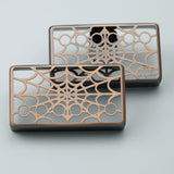 Guyker PC009 50-52MM Nickel Silver Material Humbucker Spider Web Hollow Design Guitar Pickup Covers Set, view 5