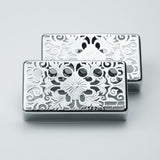 Guyker PC010 50-52MM Nickel Silver Material Humbucker Kaleidoscope Pattern Hollow Design Guitar Pickup Covers Set, view 4