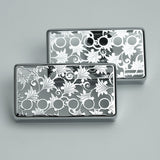 Guyker PC011 50-52MM Nickel Silver Material Humbucker Tree Pattern Hollow Design Guitar Pickup Covers Set, view 2