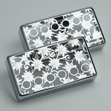 Guyker PC011 50-52MM Nickel Silver Material Humbucker Tree Pattern Hollow Design Guitar Pickup Covers Set, view 3