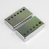 Guyker PC016 Nickel Silver Humbucker Iridescent Stone Pattern Guitar Pickup Covers Set, view 2