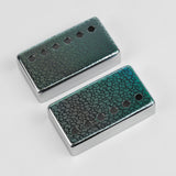 Guyker PC016 Nickel Silver Humbucker Iridescent Stone Pattern Guitar Pickup Covers Set, view 6
