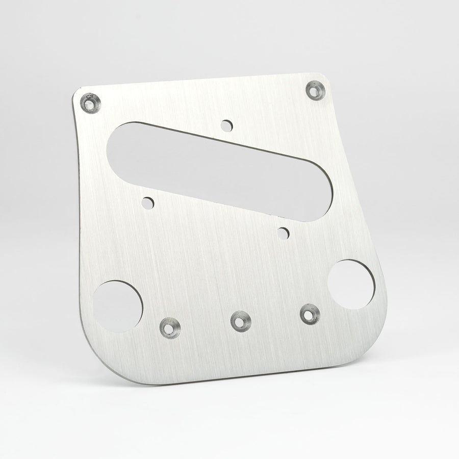 Guyker PG007 Brushed Stainless Steel Tele Style Guitar Bridge Base Plate