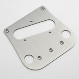 Guyker PG007 Brushed Stainless Steel Tele Style Guitar Bridge Base Plate, view 2