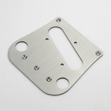 Guyker PG007 Brushed Stainless Steel Tele Style Guitar Bridge Base Plate, view 4