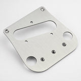 Guyker PG007 Brushed Stainless Steel Tele Style Guitar Bridge Base Plate, view 5