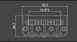 Guyker GT02 Short Bridge With Brass Saddles for TL Guitar, view 4