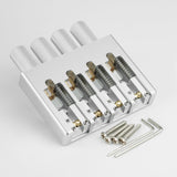 Guyker WBA-004 4-String Headless Bass Bridge with Brass Saddles (CNC machining）, view 3