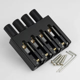 Guyker WBA-004 4-String Headless Bass Bridge with Brass Saddles (CNC machining）, view 5