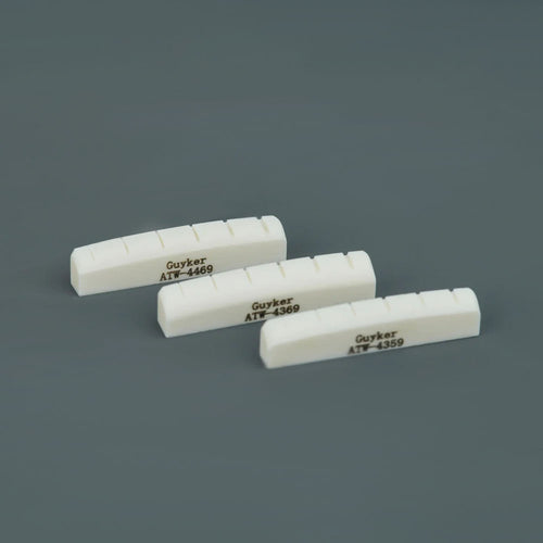 Guyker White Bone Guitar Nut for Acoustic Guitar, 2 PCS