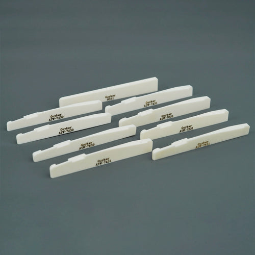 Guyker White Bone Saddle for Acoustic Guitar, 2 PCS