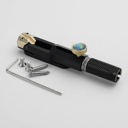 Guyker WT003 Headless Guitar Bridge with Brass Saddles, CNC Aluminum Alloy