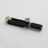 Guyker WT003 Headless Guitar Bridge with Brass Saddles, CNC Aluminum Alloy, view 3