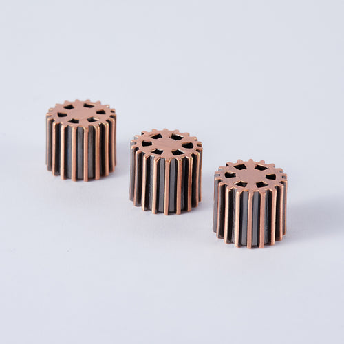 GUYKER CKB011 Brass Gear Knobs Dual Color Option Dia. 6mm