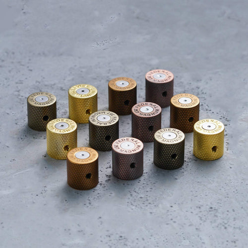 Guyker CKB010 Flat Top Knobs Bronze/Antique Brass Bullet Case Style