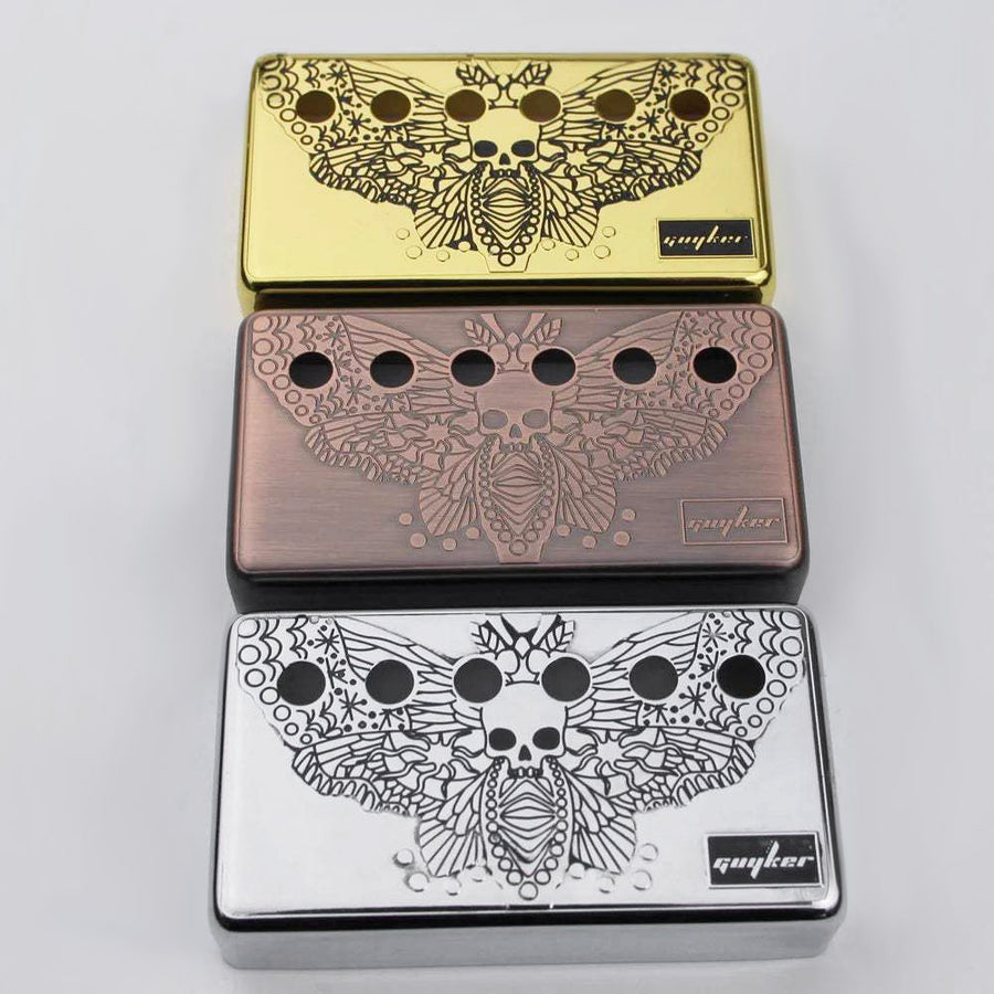 Guyker PC007 Cupronickel Skeleton-Butterfly Wings Humbucker Guitar Pickup Covers Set 50/52MM