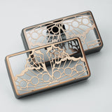 Guyker PC008 50-52MM Nickel Silver Material Humbucker Butterfly Wing Hollow Design Guitar Pickup Covers Set, view 6