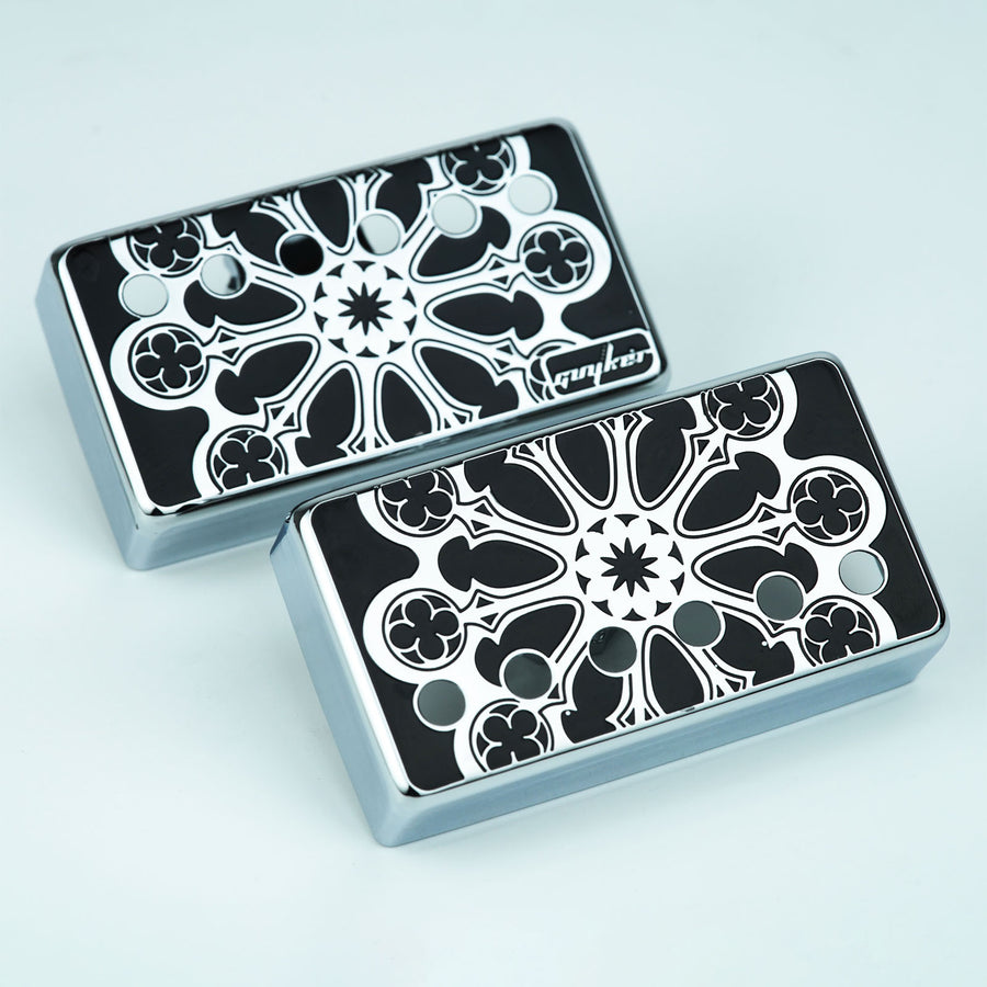 Guyker PC012 50-52MM Cool Humbucker Cupronickel Material Guitar Pickup Covers Set