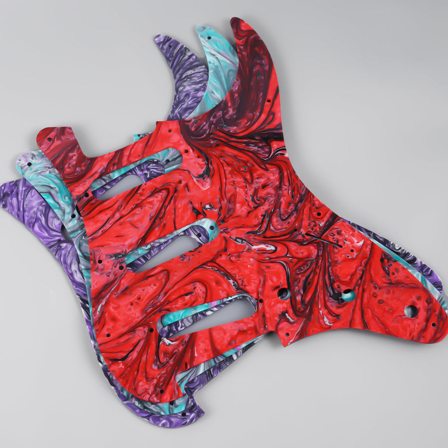 Guyker PG003 11-hole S/S/S Modern Resin Pickguard for ST