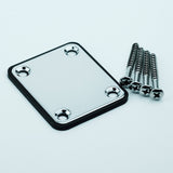 Guyker R-1001 Neck Plate 4 Holes For FD Strat TL Guitar or Bass Chrome Replacement, view 5