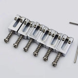 Guyker Ready to Ship (US) |Brass Bridge Roller Saddles For FD Strat & TL Electric Guitar With Chrome Screws, view 4