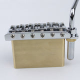 Ready to Ship (US) | GG1013A Guyker Chrome Black Gold Guitar Tremolo Bridge String Spacing 10.8MM With Tremolo System Saddle And Brass Block, view 4