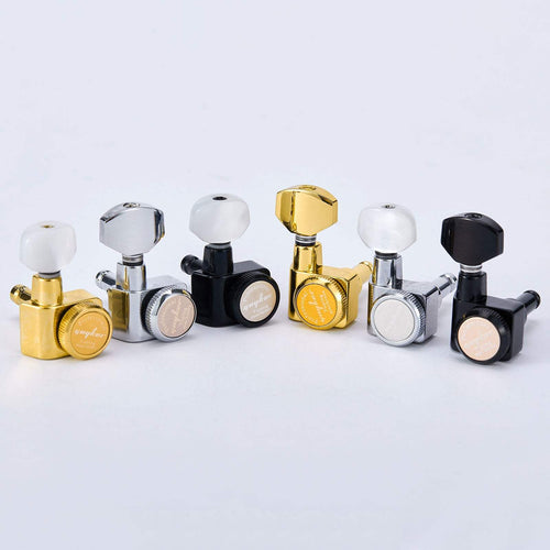 Guyker Ready to Ship (US) | GK-434SP 6 Right Hand In-line Guitar Tuning Key Pegs No Screws